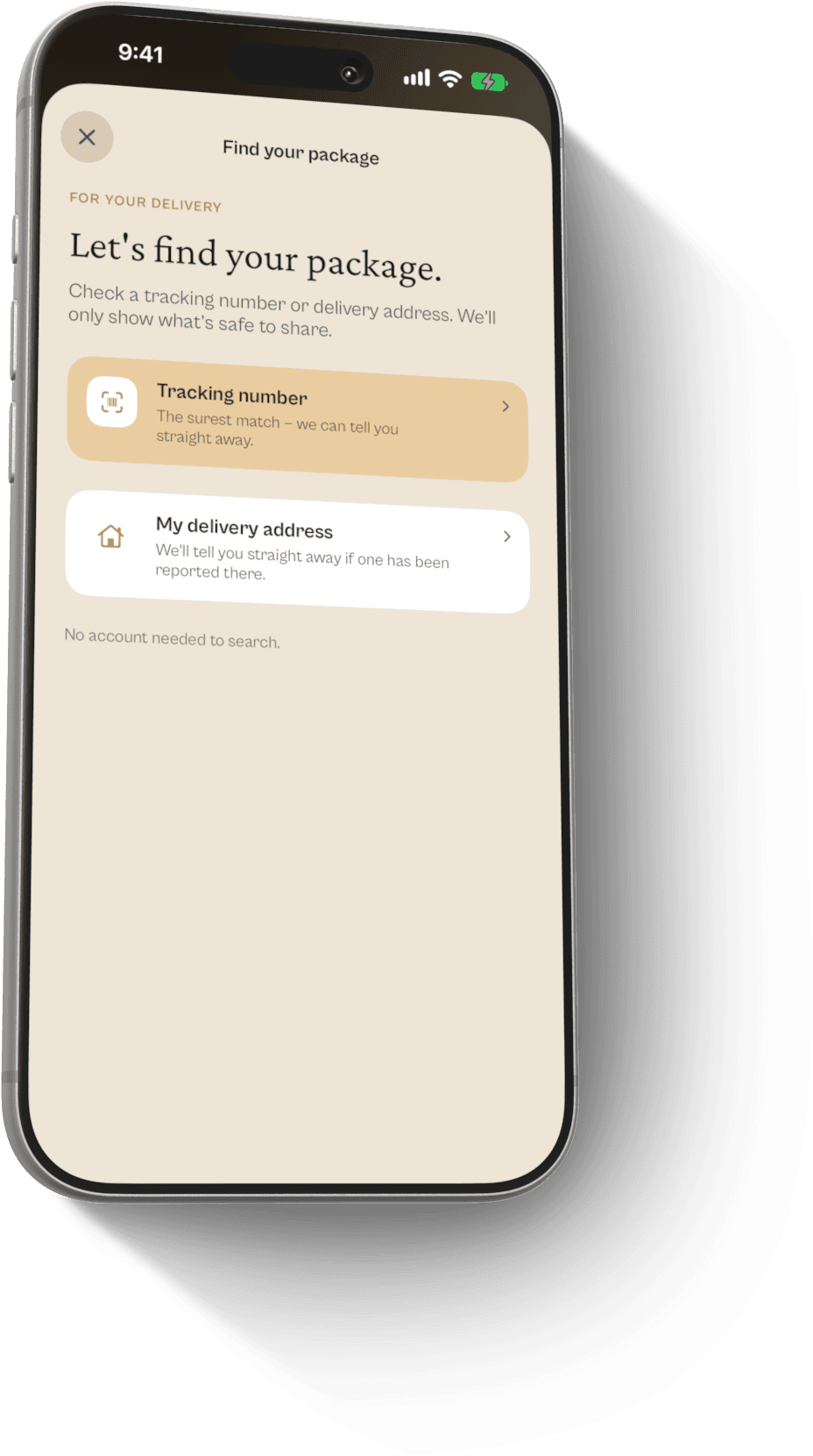 Search without a directory